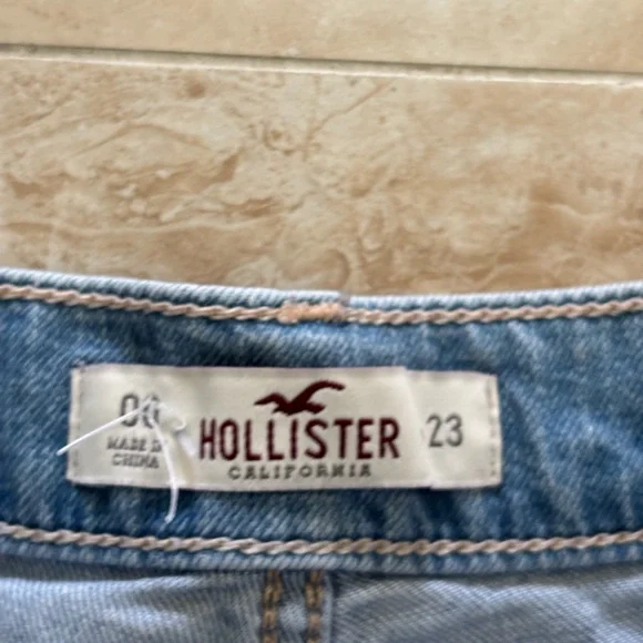 Hollister jean shorts spring summer beach size 00/23 - Picture 3 of 3